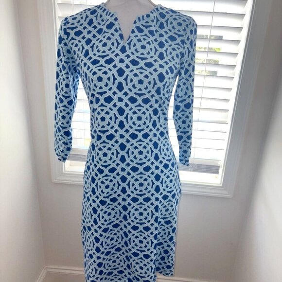 J. McLaughlin Dresses & Skirts - J. McLaughlin Lola Catalina Dress - Sky Blue Royal Blue size XS